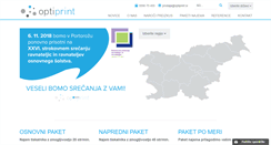 Desktop Screenshot of optiprint.si